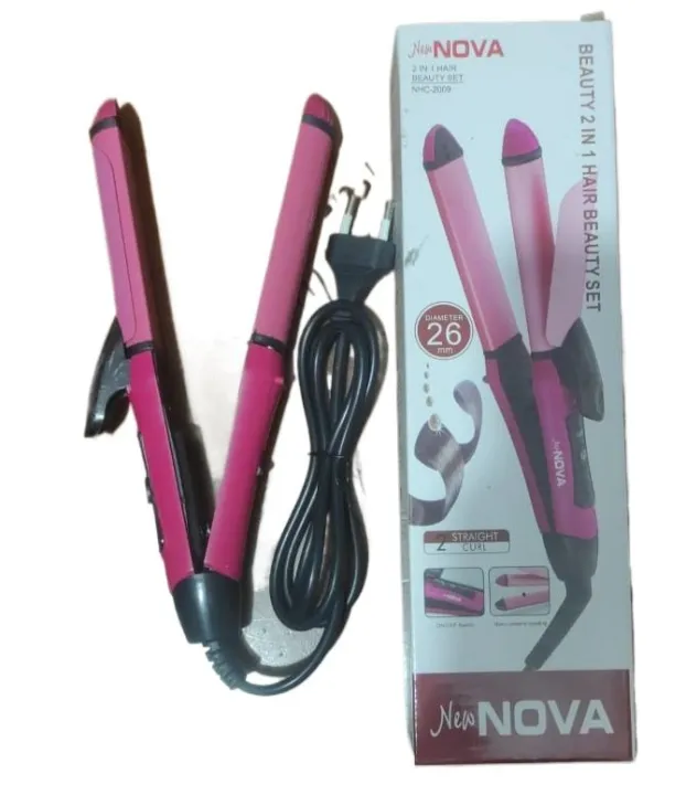 Nova%20Beauty%202%20in%201%20Hair%20Beauty%20set%20Curler%20&%20Straightener%20Set%20Professional%20Curling%20Iron%20Ceramic%20Smart%20Styling%20Tools%20nb21%20-%20Image%203