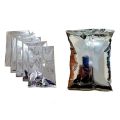50pcs 12x17cm 100g Silver Aluminum Foil Bags with Tear Notch Heat Vacuum Seal for Food Storage. 
