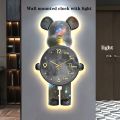 Luminous Cartoon Creative Living Room Clock Wall Clock USB Plug-in Wall Hanging Clock Hanging Wall and Non-luminous Models. 