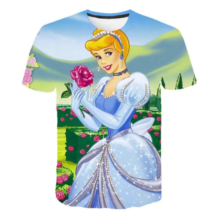 Children%20Cinderella%20T-Shirts%20Girls%20Summer%20Kids%20Rapunzel%20Belle%20Disney%20Princess%20Tops%20Tees%20Baby%20Kids%20Cartoon%20Tee%20Shirts%201-14%20Years%20-%20Image%206