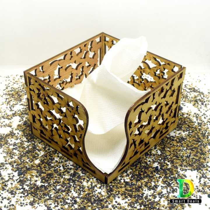 Wooden Paper Napkin Holder 4MM for Dining Table Tissue Holder, Wooden