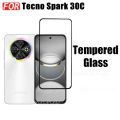 3 IN 1 Tecno Spark 30C Tempered Glass Film For Spark 20 Pro Spark20C Spark Go 1 2024 Full Cover Screen Protector Glass +Camera Lens Film+back film. 