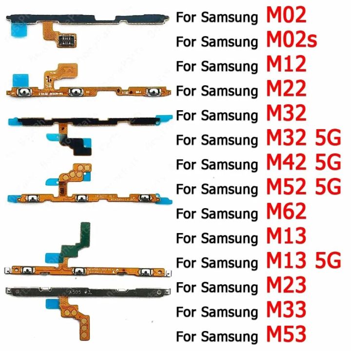 Volume Mute Switch Power On Off Flex Cable For Samsung Galaxy M33 M53 ...