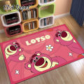 【Miga Plaza】Cartoon Floor Mat Lotso entrance Door Mat Home Decor Carpets For Living Room Cute strawberry bear Doormat lotso bear Carpet For Bedroom anti slip rugs. 