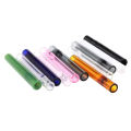 Multicolor Clear Glass Tube Drinking Straws Reusable Glass Tube With Protective Sleeve Water Drinking Straw. 