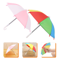 2 Pcs Sombrillas De Para Mini House Accessories Small Umbrella Beach Umbrella Metal Parasol Child. 