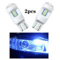 2Pieces(model：ice blue) T10 3030 6SMD W5W 168 Wedge Door Instrument Side Bulb Lamp Parking Light Position light DRL For Car motorcycle motor Auto LED. 
