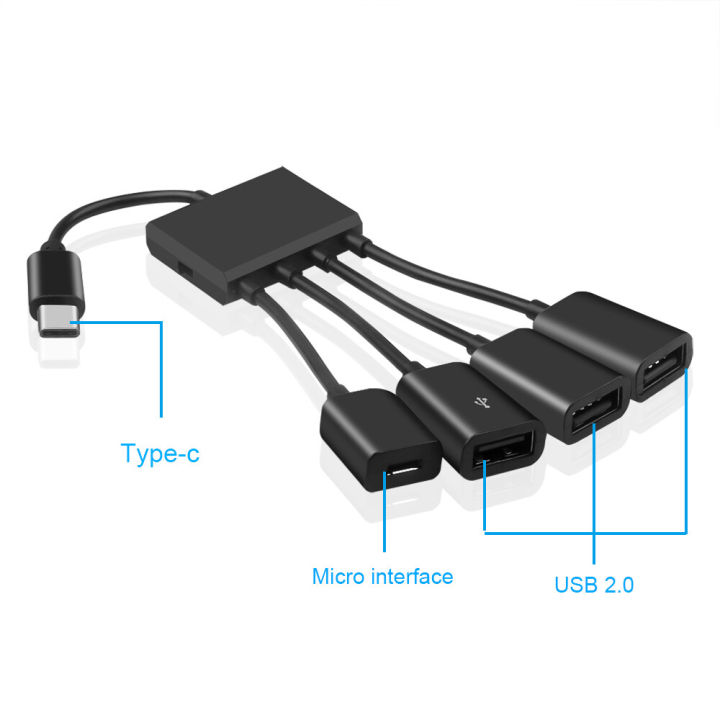OTG%20Type-C%20USB%20Power%20Charging%20Hub%20USB%203.1%20Type%20C%20Hub%20to%204%20USB%202.0%20Port%20Hub%20-%20Image%204