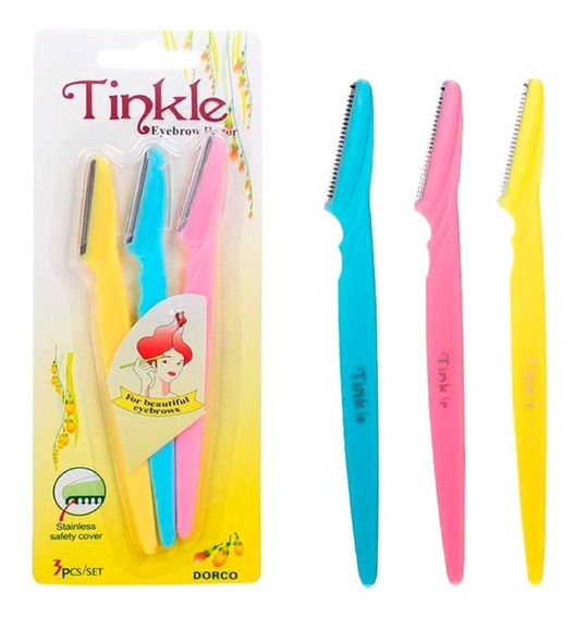 Twinkle Ravors 【Tento】Pack of 3 Twinkle Eyebrow Razor, Eyebrow and facial razors ...