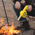 Barbeque Air Blower Handheld Blower Fire Tool Portable Manual Fire Bellows Grill Hand Crank BBQ Fan for Backyard, Picnic, Indoor, Hiking, Garden. 