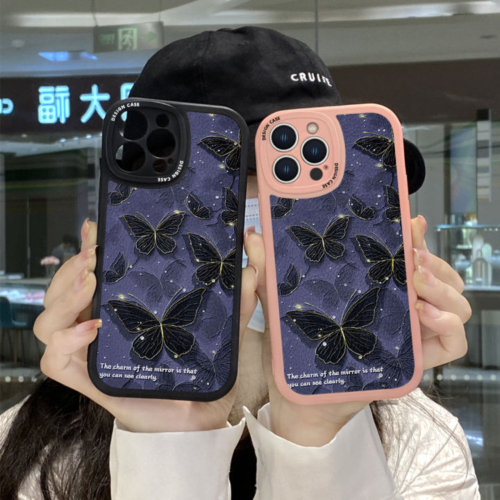 Hontinga%20for%20Samsung%20Galaxy%20A03S%20Back%20Cover%20PU%20Leather%20Black%20Butterfly%20Case%20Soft%20Silicone%20Edge%20Phone%20Cases%20-%20Image%204