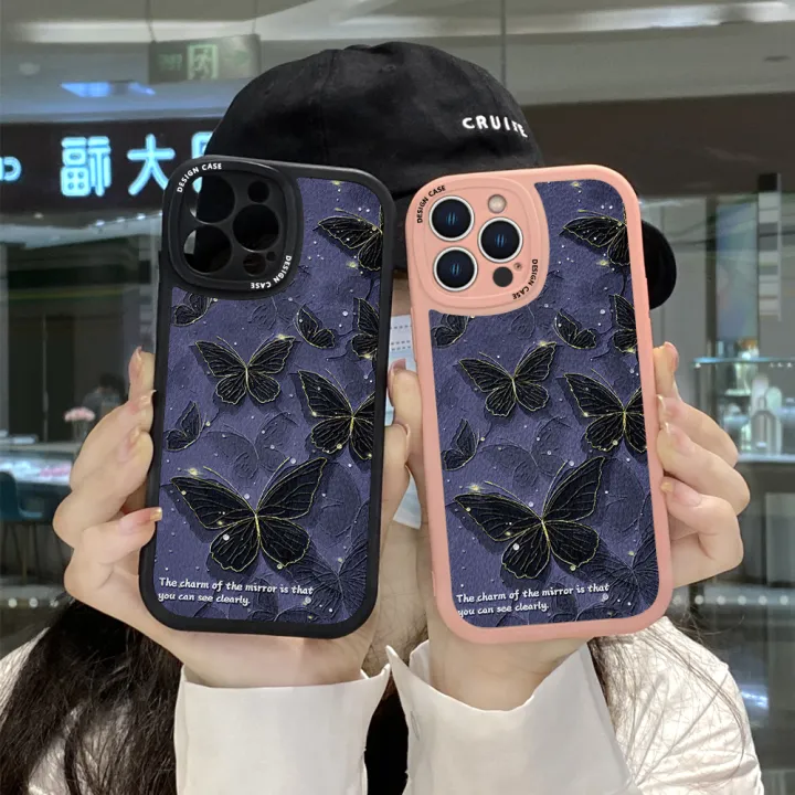 Hontinga%20for%20Realme%20C20%20/%20C20A%20/%20C11%202021%20Back%20Cover%20PU%20Leather%20Black%20Butterfly%20Case%20Soft%20Silicone%20Edge%20Phone%20Cases%20-%20Image%204