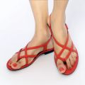 Freedom Feet Cross Strap Flat Sandals – High-Quality Women's Gladiator Slides & House Slippers. 