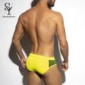 Sunnyheart Men Swim Briefs Men's Low-rise Drawstring Swim Briefs with Dot Print Stylish Swimwear for Summer Fun Swimming Briefs. 