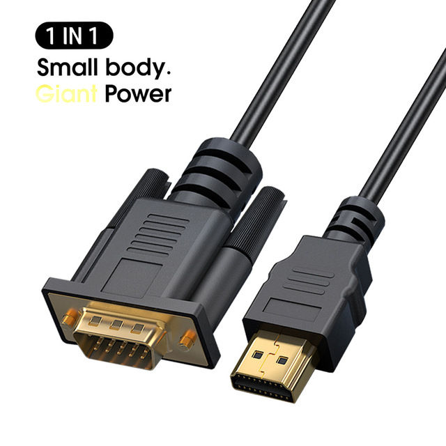 1080p Hdmi To Vga Conversion Data Cable For Lap Uhd External Video ...