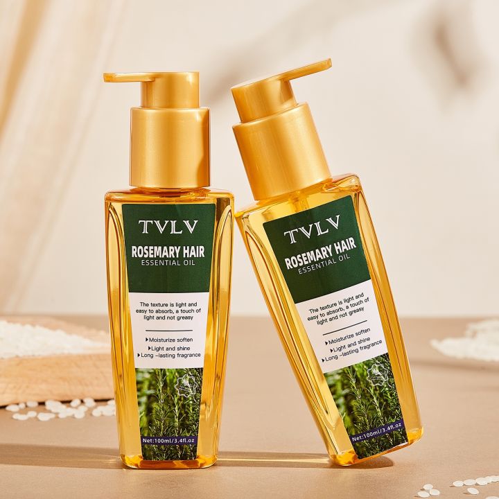 Rosemary Hair Essential Oil Long -lasting fragrance Hair Care Oil For split ends and dry hair Makes hair smooth silky