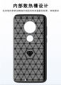 lthmy for Motorola Moto G7 Plus Case Carbon Fiber TPU Soft Silicone Back Cover Armor Phone Case Casing. 