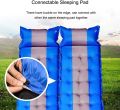Lightweight Moisture-proof Travel Air Mattress Portable Outdoor Sleeping Tent  Pad Single Person Self Inflating Sleeping Mat with Pillow. 