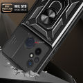 PlusCase for Xiaomi Redmi 12C Phone Casing Slide Lens Armor Case Shockproof Stand Holder Camera Protect Back Cover. 