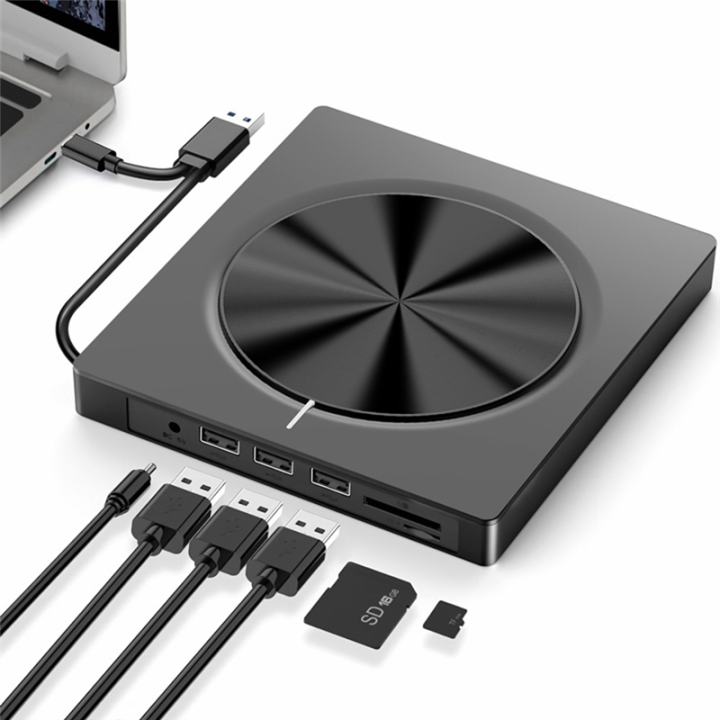 6%20in%201%20Burner%20Portable%20External%20USB3.0/Type-C%20Dvd-Rw%20Disc%20Optical%20Drive%20Dvd-Rom%20Burner%20Multifunction%20Dvd%20Drive,%20Easy%20to%20Use%20Fine%20Workmanship%20-%20Image%205