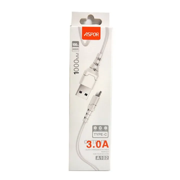 Type C Fast Charging Data Cable Aspor A102