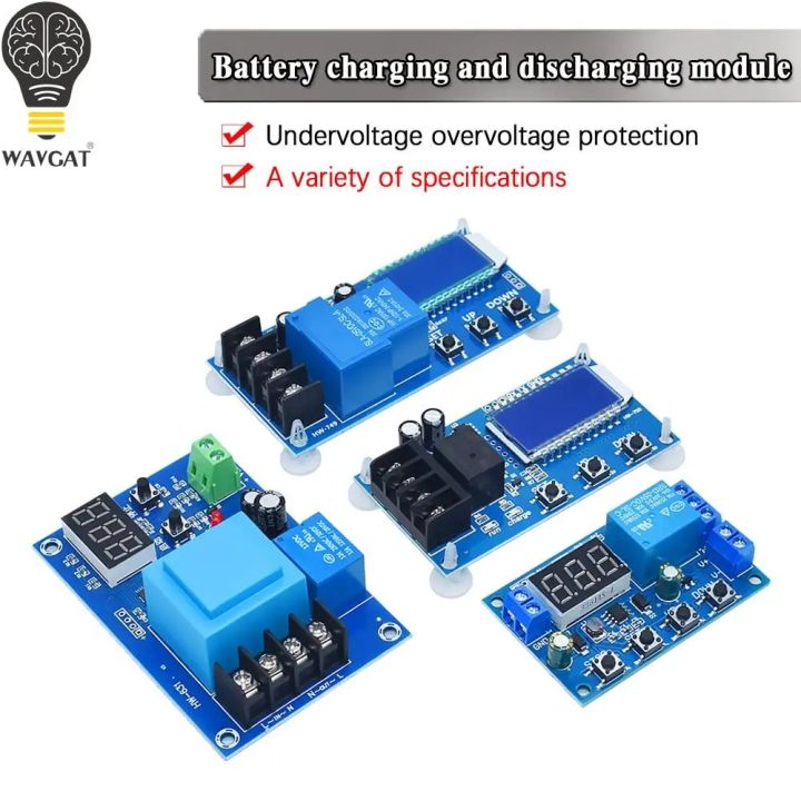 10A 30A 6-60V Lead-acid Solar Storage Battery Charger Control Module Digital Overcharge Protection Control Switch LED indicator