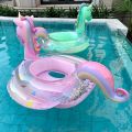 Inflatable Pool Float Baby Rainbow Sequined Unicorn Swim Ring for Kids Swimming Circle Children Swim Ring Pool Toys Floating. 