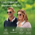 Arctic Air Freedom Personal Air Cooler - Portable 3-Speed Neck Fan, Hands-Free Wearable Design, Lightweight, Cordless And Rechargeable. 