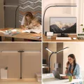 Double Head LED Desk Lamps Stepless Dimmable Led Computer Monitor Light USB Table Lamp for Office Study Reading Lighting Fixture. 