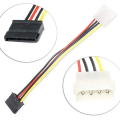 4 Pin IDE Molex to 1 serial ATA SATA Cable for Pc. 