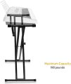 Adjustable Keyboard Stand Double Braced X Style Digital Piano Stand with Locking Straps for 61 76 88 Keys with Pull Lock - Organ Stand piano stand. 