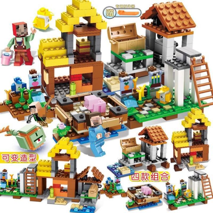 NYT%202020%20%20Building%20Minecraftinglys%20Compatible%20Building%20Block%20Assembly%20Children'S%20%20Puzzle%20Building%20Block%20Waterfall%20Warhorse%20Toys%20-%20Image%205