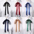 Fashion Thin Satin Bow Tie Vintage JK Fancy Necktie Knot Shirt Accessory Elegant Ribbon. 