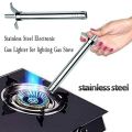 Stainless Steel Electronic Gas Lighter. 