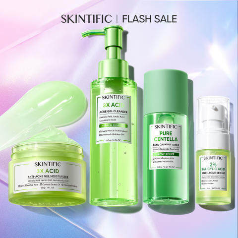 SKINTIFIC Combo Serum +Toner+Low pH Cleanser + Moisturizer Barrier Repair Anti Dark Spot Niacinamide brigtening Senstitive/Acne Skin 120ml+80ml+20ml+30g (FROM MALAYSIA)