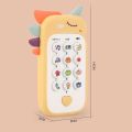 Musical Baby Cell Phone Toys Sensory Learning Toys Baby Light Up Toys Play Phone with Music Light for Toddlers 6 Months+2 3 Years Old Baby, Yellow. 