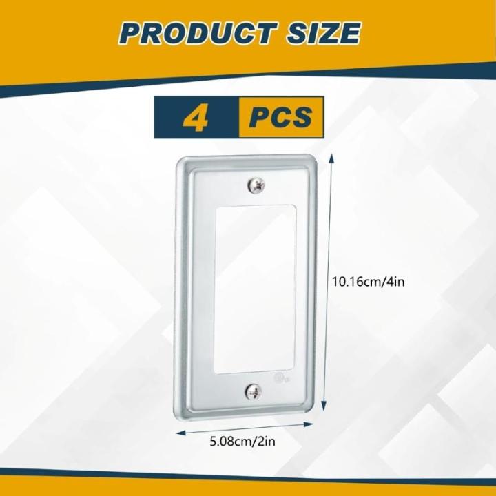 4%20Pack%20Sturdy%20Galvanized%20Alloy%20Electrical%20Box%20for%20Rectangular%20Outlet%20Enclosures%20Junction%20Box%20Safety%20Protective%20D5BD%20-%20Image%206