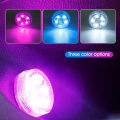 Car Mini LED Manual Hand Press Light Car Wireless Ambient Light Portable Night Reading Light. 