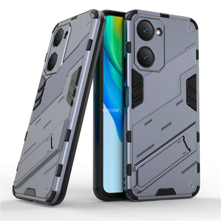 Vantime%20for%20vivo%20Y03%20/%20Y03t%20/%20Y18%20/%20Y18s%204G%20Y28s%205G%20Armor%20Case%20Kickstand%20Shockproof%20Matte%20Back%20Hard%20Cover%20-%20Image%202