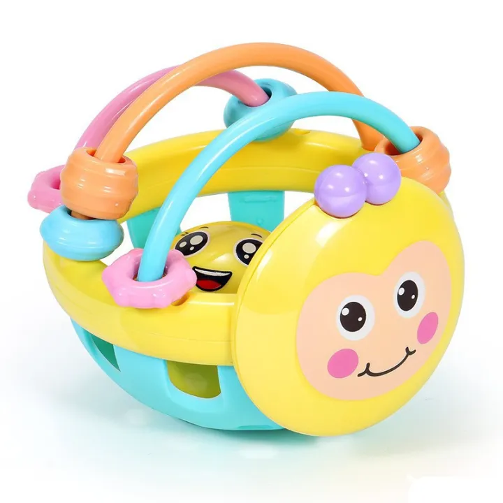 Baby Tsoft Rattle Baby Soft Rattle Children Early Biting Toy Bee Hand Bell Rattle ...