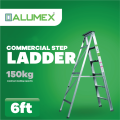 Alumex Commercial Aluminium Ladder - 6 Feet. 