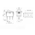 Square Red Rocker Switch 12V DC 2-Pin On/Off Car/Boat/Truck/Motorcycle in Daraz Flyer. 