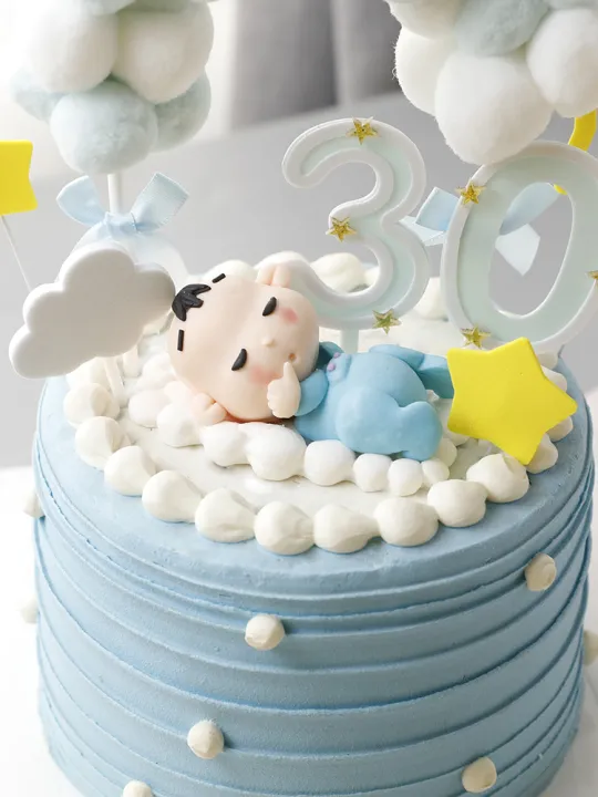 Baby%20Boy%20Girl%201st%20100%20Days%20Birthday%20Decorations%20With%20Sleep%20Baby%20Caly%20Cake%20Per%20Birthday%20Party%20Supplies%20Cake%20Love%20S%20-%20Image%205