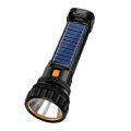 USB/Solar Charging Flashlight Built-in Battery Torch with Side Lanterna Waterproof Multi-function Emergency Power Bank Hand Lamp. 