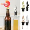 Metal Lid Pourer Stainless Steel Auto Pourer Coffee Syrup Dispenser Gravity Flipping Dust Lid Olive Oil Liquor Bottles Metal Pour Spout Bar Accessories Pouring Spout. 
