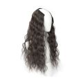 Fasion Black Invisible Synthetic Clip In Women Girls Heat Resistant Fiber Natural Wave Hair Piece One-pieces Clip Wig Long Curly Hair Hair Extension. 