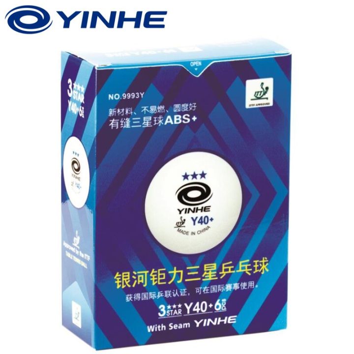6balls%20YINHE%203-Star%20Seamed%20Table%20Tennis%20Balls%20Plastic%2040+%20Y40+%20ITTF%20Approved%20White%20Poly%20Ping%20Pong%20Balls%20-%20Image%202