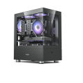 PADO mini Pc Case Sea view Room M-ATX Desktop Computer Main Chassis Without A-pillar Double-Sided Tempered Glass Gabinete Gamer. 