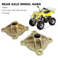 4 Stud Rear Axle Wheel Hubs 25mm Steel Alloy 1pair 24 Tooth Spline Wheel Rear Axle Hub for 125cc 150cc 200cc Go Kart ATV Quad. 