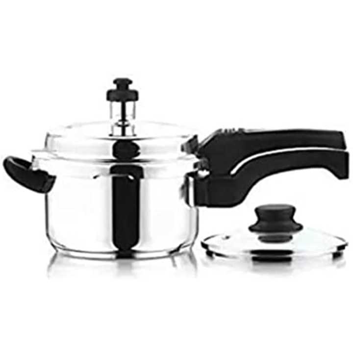 Suruchi 5 Ltr Stainless Steel Pressure Cooker With Glass Lid